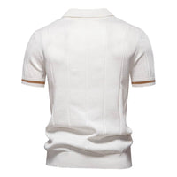 Men's Business Casual Woolen Polo Shirt
