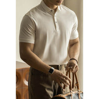 Long-staple Cotton Polo Shirt Short Sleeve Lapel T-shirt