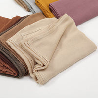 Solid Color Malay Indonesian Rayon Scarf Wide Brim Thin Modal Breathable