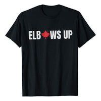 Elbowa Up Canada Printed Loose Short Sleeve Sports Breathable