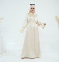European And American Dubai Elegant Satin Dress