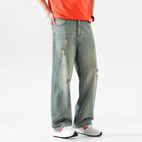 Jeans Men's Trendy Loose American Retro