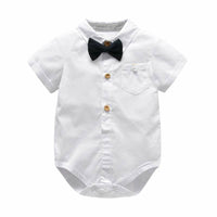 Baby Boy Gentleman Suit Summer New Romper Factory Sales European And American Boy's Romper Hat
