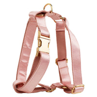 Pink Crystal Dog Collar And Leash With Wedding Ribbons