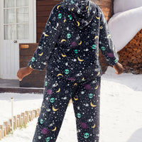 Large Size Pajamas European And American Printed Velvet Women