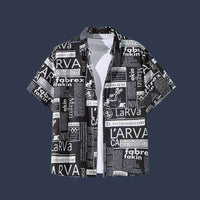Vintage Oil Painting Floral Shirt For Men