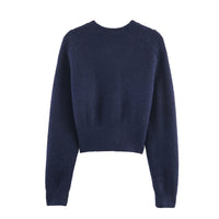 Fashion Temperament Women's Clothing Wholesale Button Knitted Coat
