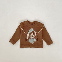 Spring And Autumn New Jacquard Knitted Top