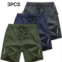 Fashionable Zippered Pocket Casual Men's Shorts