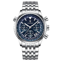 Automatic Mechanical Multi-function High-end Trendy Waterproof Watch Mens And Student Quartz Wristwatch