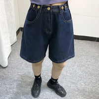 Slimming And Straight Wide-leg Half Pants Tide