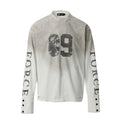 American-style Vintage Distressed Top With A Worn Edgy Look
