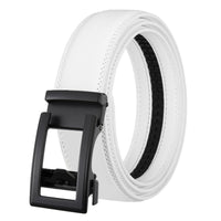 Men's Leather Belt Automatic Buckle Two-layer Cowhide Hollow