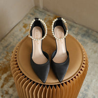 Pointed Low-cut Stiletto Heel High Heels
