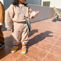 Spring Sweater Waffle Korean Style Two-piece Suit