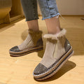 Rhinestone Ankle Boots Women Platform Shoes Fashion Boot