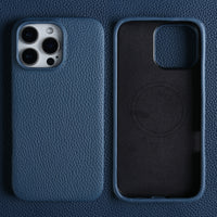 Lychee-pattern Genuine Leather Phone Case