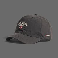 Men's Single-color Embroidered English Letters Quick-drying Lightweight Short-brim Casual Multi-purpose Style Baseball Cap For Couples, Suitable For Daily Outings And Dates.