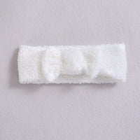 Baby Bow Nylon Elastic Fleece Headband