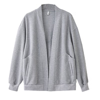Lazy V-neck Sweatshirt Cardigan Women's Loose Casual Jacket All-matching Drop-shoulder Sleeve