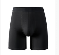 Men's Pure Color Bamboo Fiber Boxing Underwear Breathable