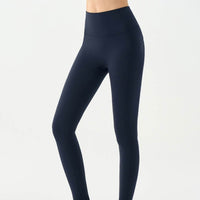 Skinny Pants High Waist Belly Contracting Yoga Pants Women's Side Pocket