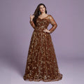 New Slim-fit V-neck Long-sleeve Cocktail And Ball Gown