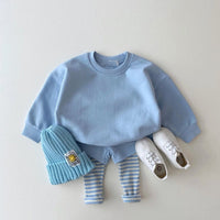 Two-piece Baby Casual Candy Color Sweatpants