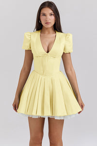 French-style Sweet Floral Puff-Sleeve Dress For Women