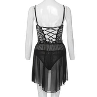New Underwear Lace Sling Nightdress Large