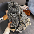 Four-Leaf Flower Fashion Artificial Cashmere Scarf Female Winter All-matching