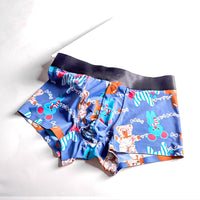 Summer Mid-waist Cartoon Printed Breathable Cute Panties Men's Boxer Briefs