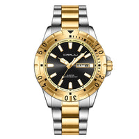 Mens Large-Dial Waterproof Dual-Date Business Watch