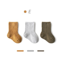 Baby  Autumn New Style Non-tight Leg Socks Pure Color