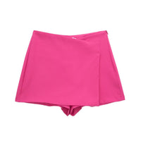Women's High Waist Asymmetric Shorts