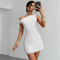 Sexy Polka Dot Women's Off-Shoulder Dress