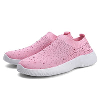 Plus-size Lightweight MD-soled Flyknit Stretchy Casual Shoes