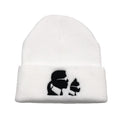 Embroidered Autumn And Winter Warm Knitted Woolen Hat