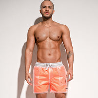 Men's Loose Beach Pants Casual Sexy Transparent Shorts Vacation