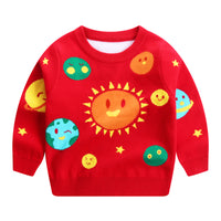 Children's Autumn And Winter New Double-layer Cotton Sweater