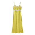 Womens Fashionable Sexy Chic Lace-Trimmed Slip Dress