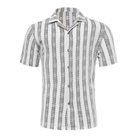 Men's Casual Resort Shirt And Loose Shorts Set