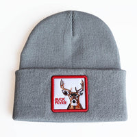 Winter Animal Embroidered Knitted Wool Hat