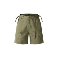 Retro Workwear Shorts Men And Women Zipper