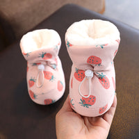 Baby Cotton Shoes Fleece-lined Thick Soft Soled Warm