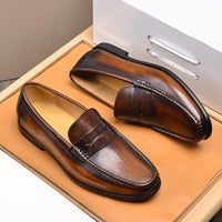 Men's Fashion Breathable Casual Leather Shoes
