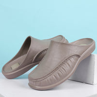 Slippers Men's Summer Leather Word Casual Tide Sandals Men's Non-slip Leather New Sandals Outer Wear Large Size Beach Shoes