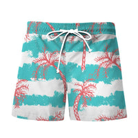 3D Digital Printing Shorts Men's Hawaiian Wind Beach Pants