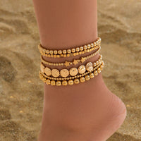 Beach Handmade Beaded Stretch Anklet XINGX