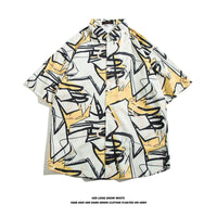 Hawaiian Ice Silk Short Sleeve Shirt Men